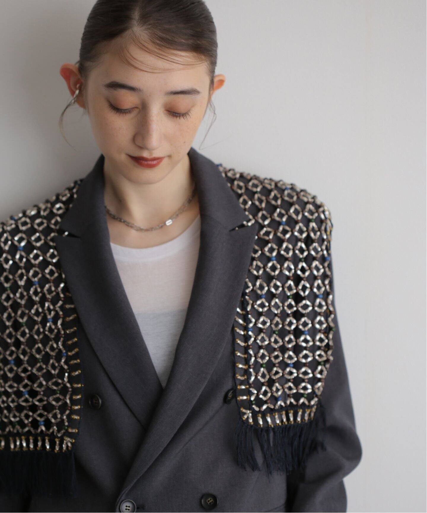PONTI WoodyBeads And KnitCombinationVest（ジレ）｜BOICE FROM 