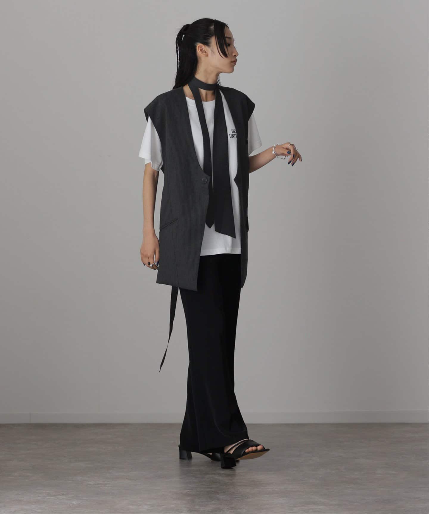 KNUTHMARF 2way collarless gilet KM24SUG01（スーツベスト