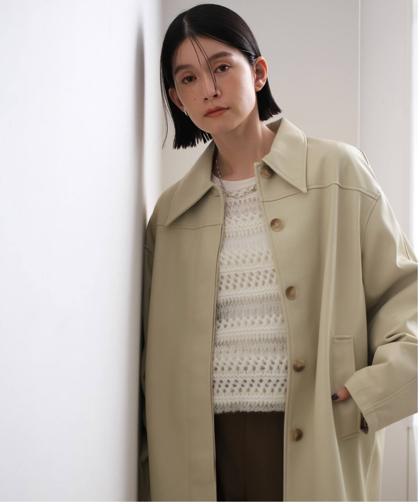 anuke Ecoleather Over Jacket 62420103（レザージャケット）｜BOICE 
