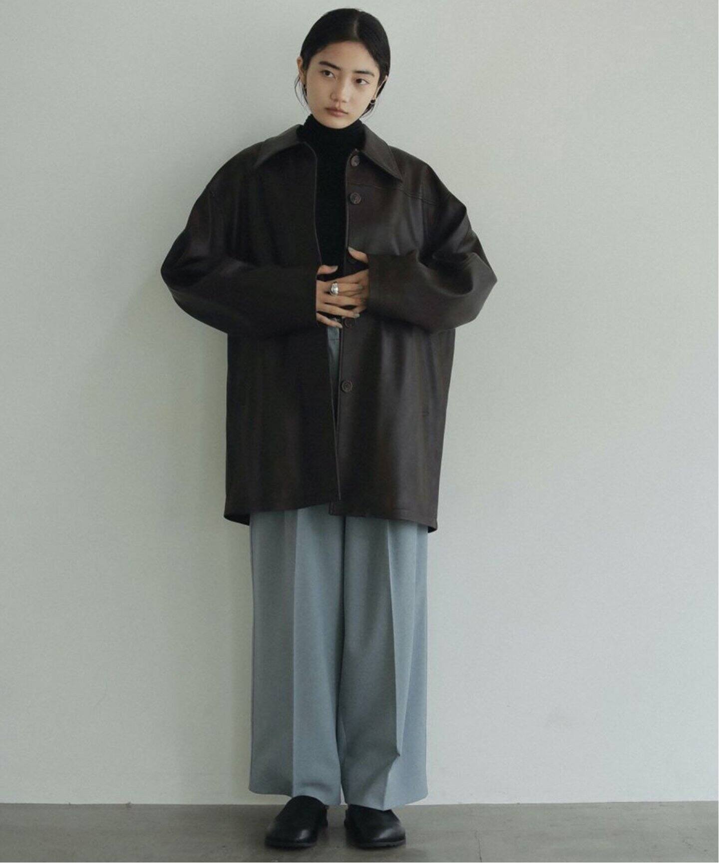 anuke Ecoleather Over Jacket 62420103（レザージャケット）｜BOICE 