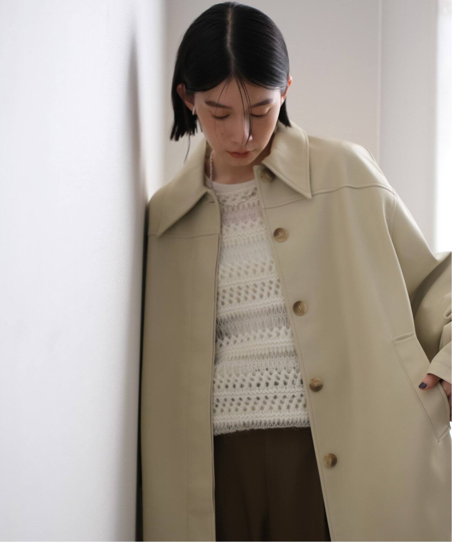 anuke Ecoleather Over Jacket 62420103（レザージャケット）｜BOICE 