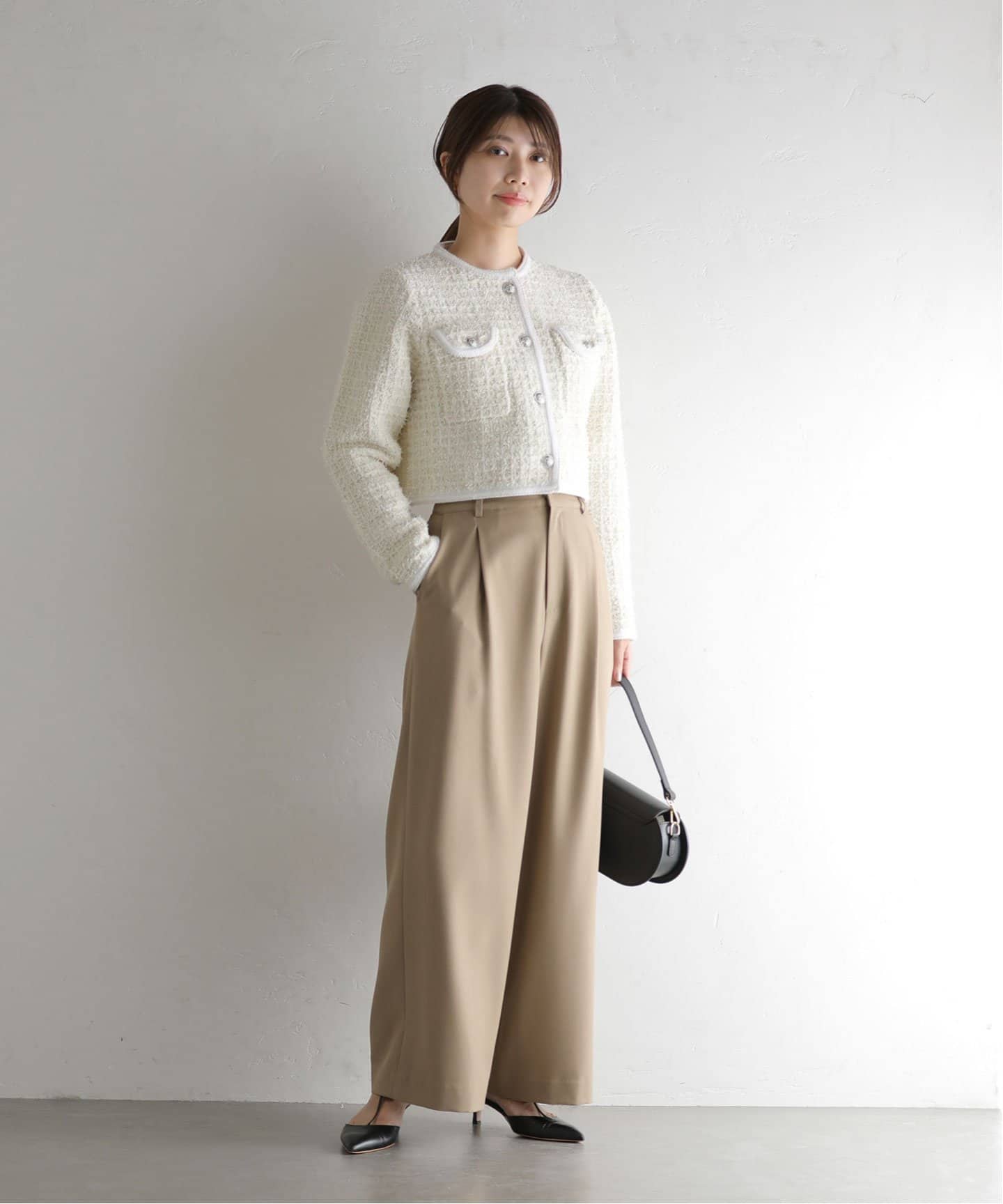 TORRAZZO DONNA/トラッゾドンナ】Compact Knit Jacket（ノー