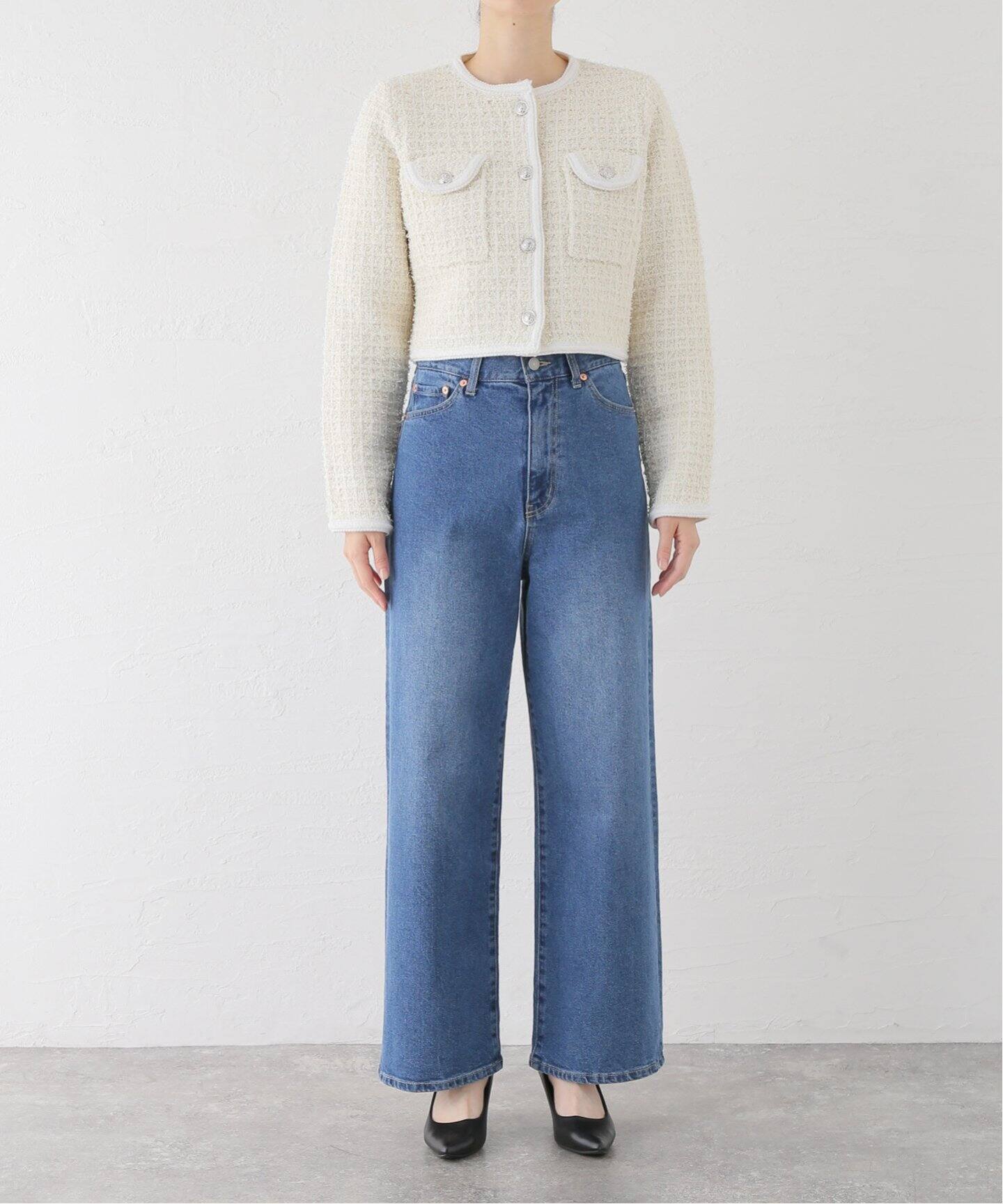 TORRAZZO DONNA/トラッゾドンナ】Compact Knit Jacket（ノー 