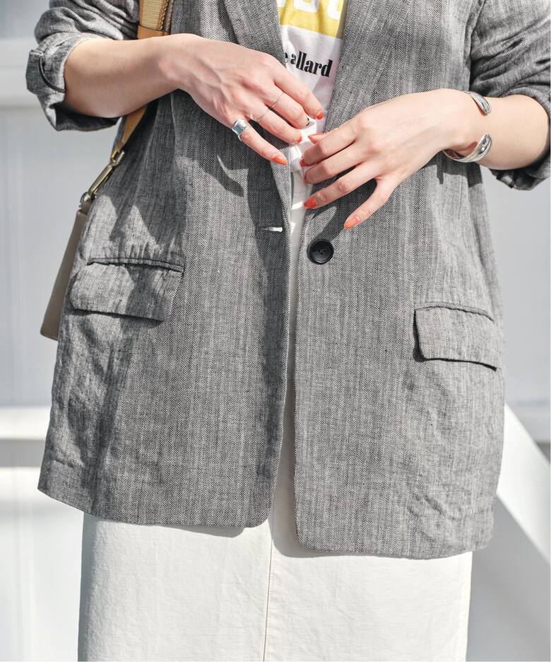 リネンエアリージャケット（テーラードジャケット）｜Spick and Span  