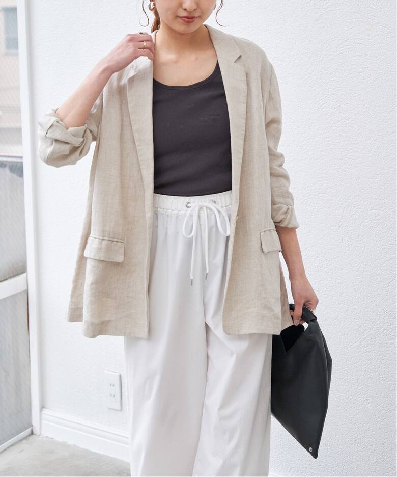 リネンエアリージャケット（テーラードジャケット）｜Spick and Span  