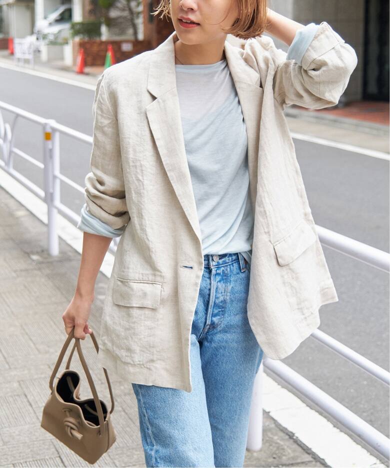 リネンエアリージャケット（テーラードジャケット）｜Spick and Span  