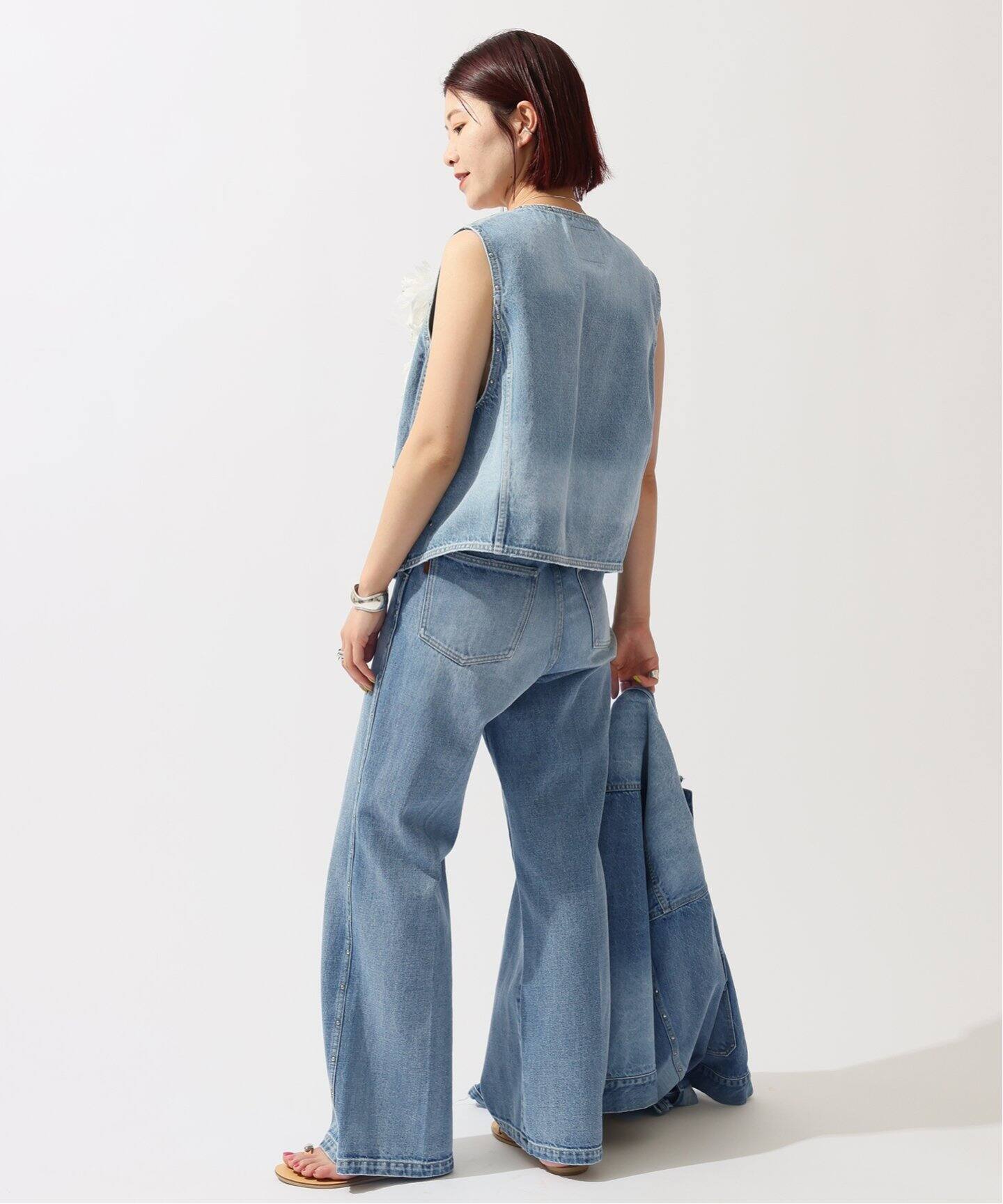 51/2 STUDS DENIM VEST（ジレ）｜Spick and Span（スピック＆スパン 