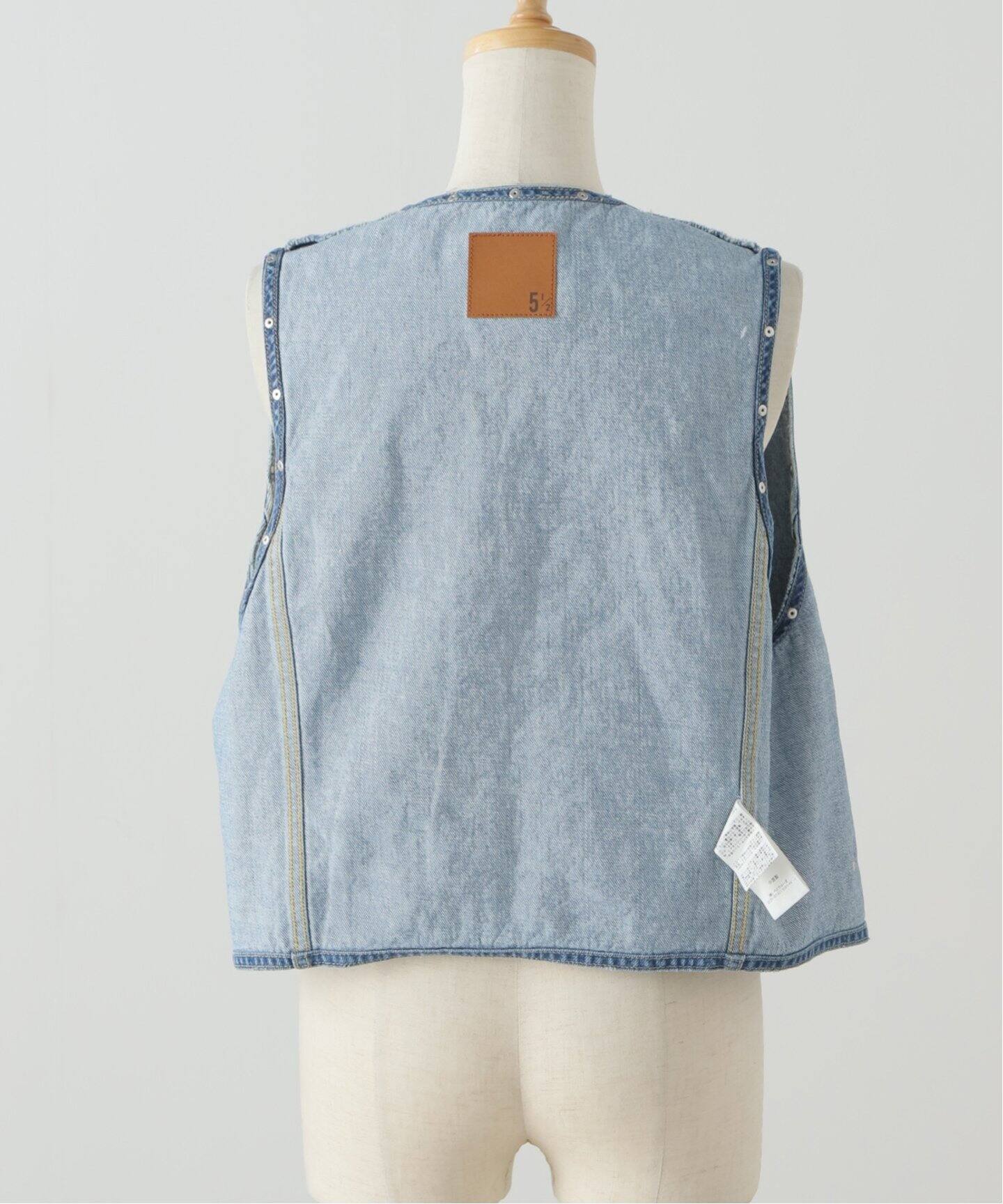 51/2 STUDS DENIM VEST（ジレ）｜Spick and Span（スピック＆スパン 