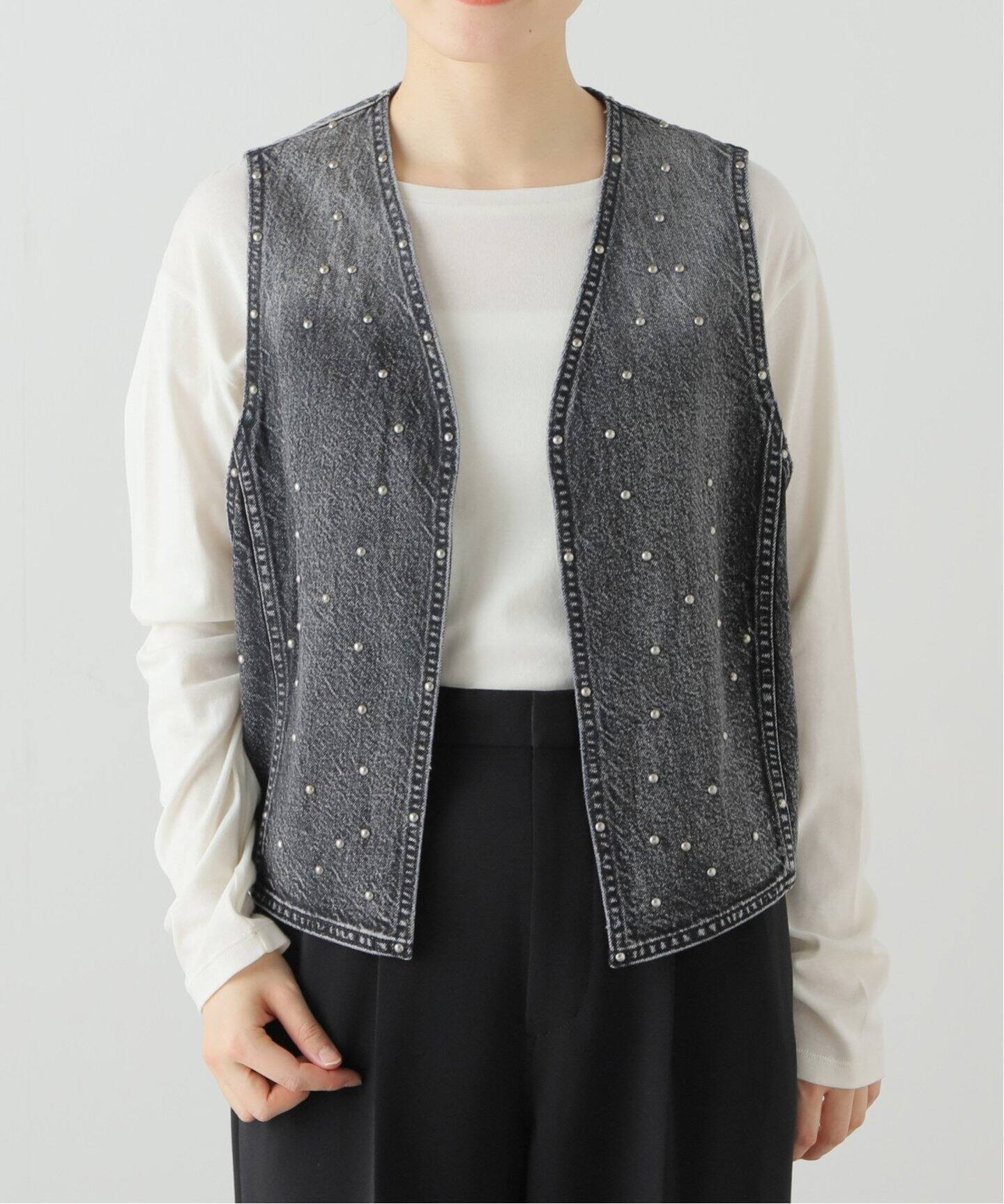 51/2 STUDS DENIM VEST（ジレ）｜Spick and Span（スピック＆スパン 
