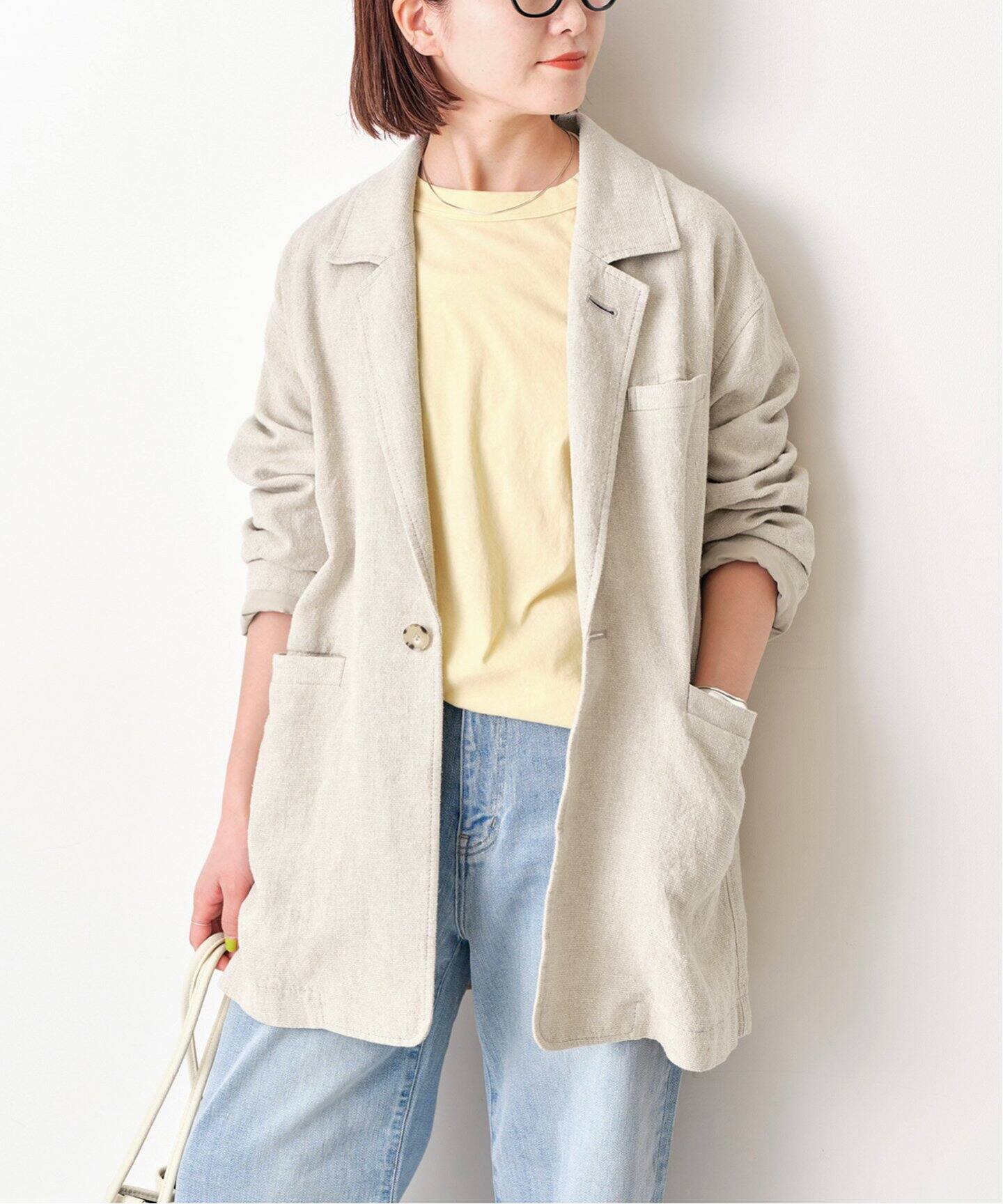 リネンシルクルーズジャケット（テーラードジャケット）｜Spick and  