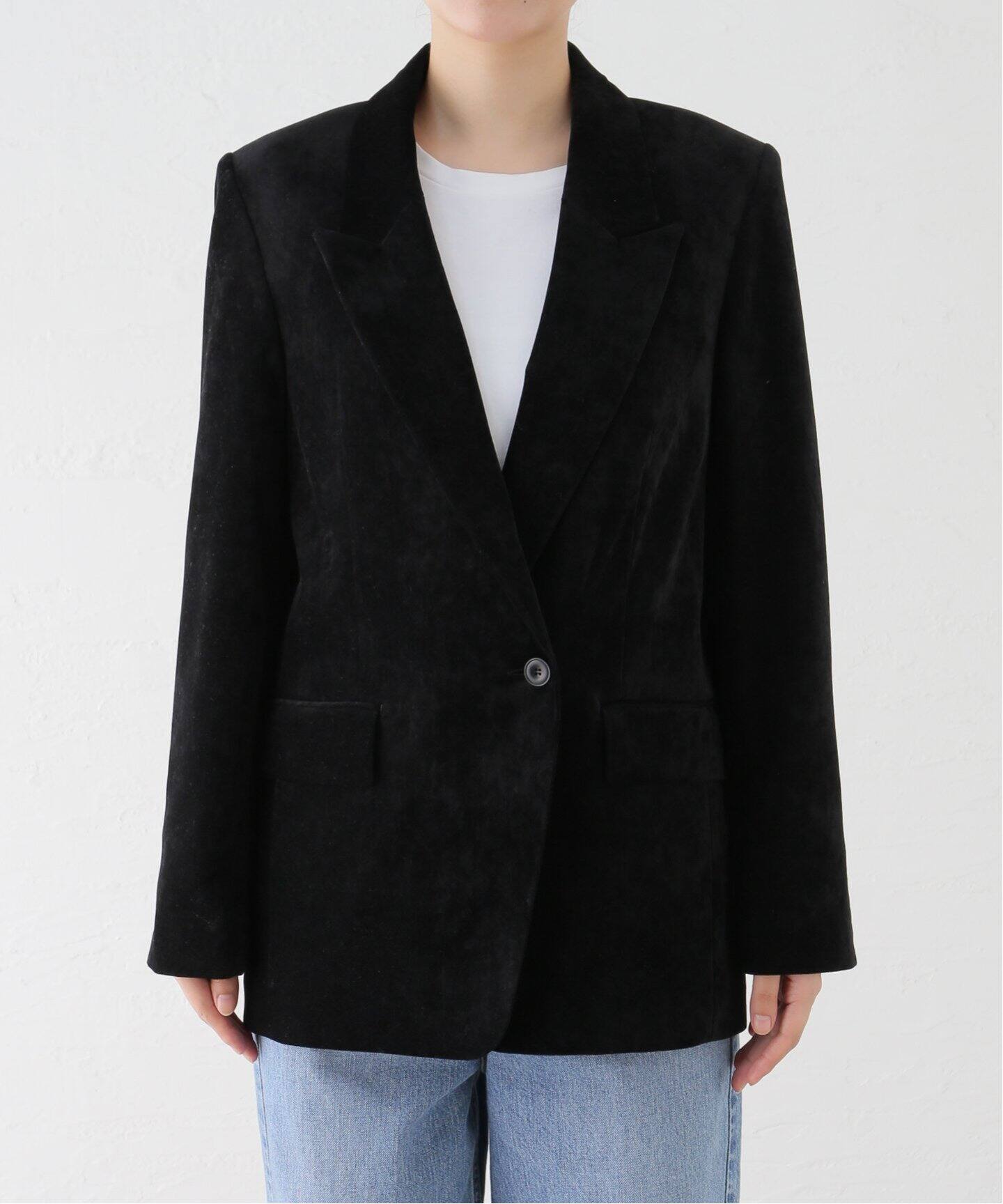 ベルベットピークドラペルジャケット（テーラードジャケット）｜Spick  