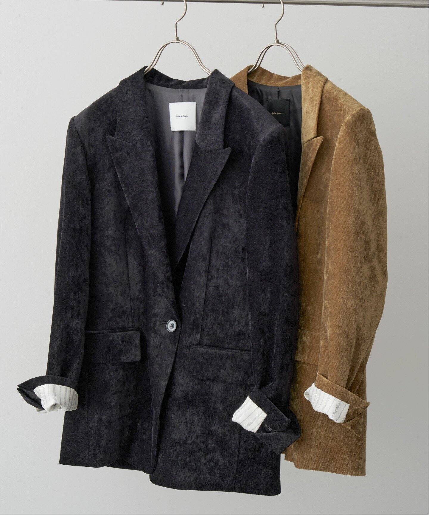 ベルベットピークドラペルジャケット（テーラードジャケット）｜Spick  