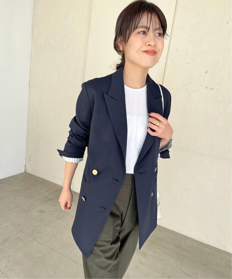 ドライツイルダブルブレストジャケット（テーラードジャケット  