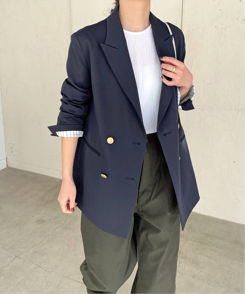 ドライツイルダブルブレストジャケット（テーラードジャケット  