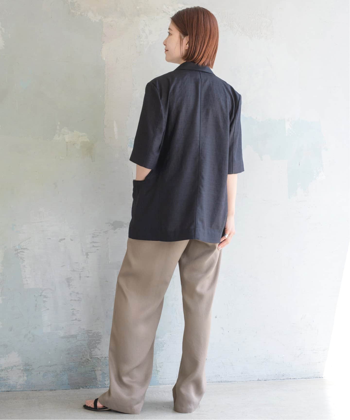 Spick and Span ライトドライクロスハーフスリーブジャケット ≪追加≫ライトドライクロスハーフスリーブジャケット（テーラード