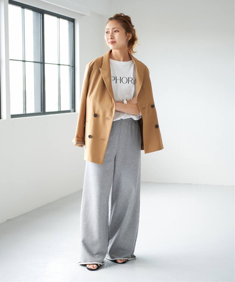 ウールブレンドダブルブレストジャケット（テーラードジャケット  