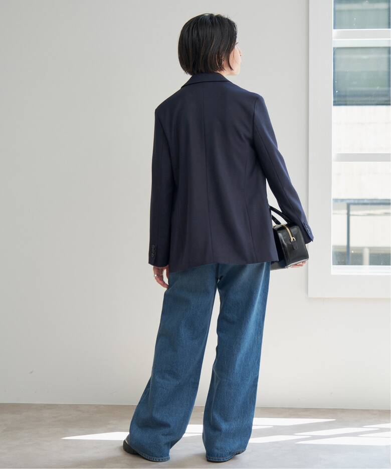 ウールブレンドダブルブレストジャケット（テーラードジャケット  