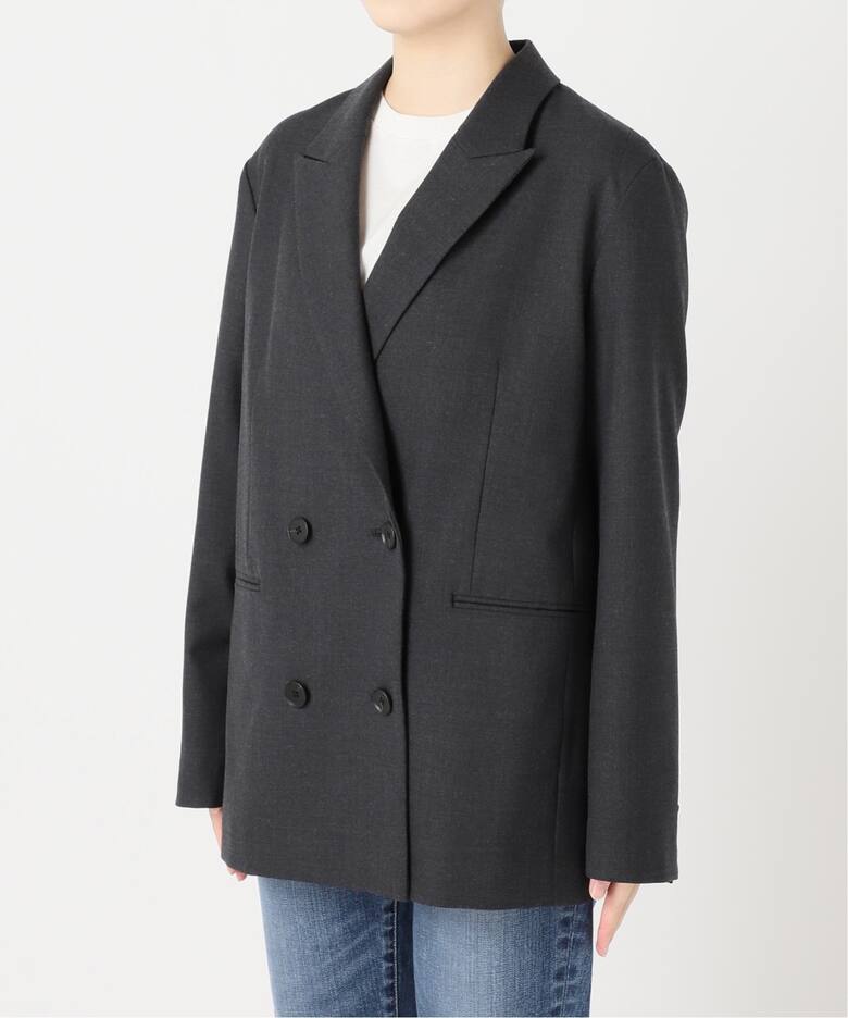 ウールブレンドダブルブレストジャケット（テーラードジャケット  