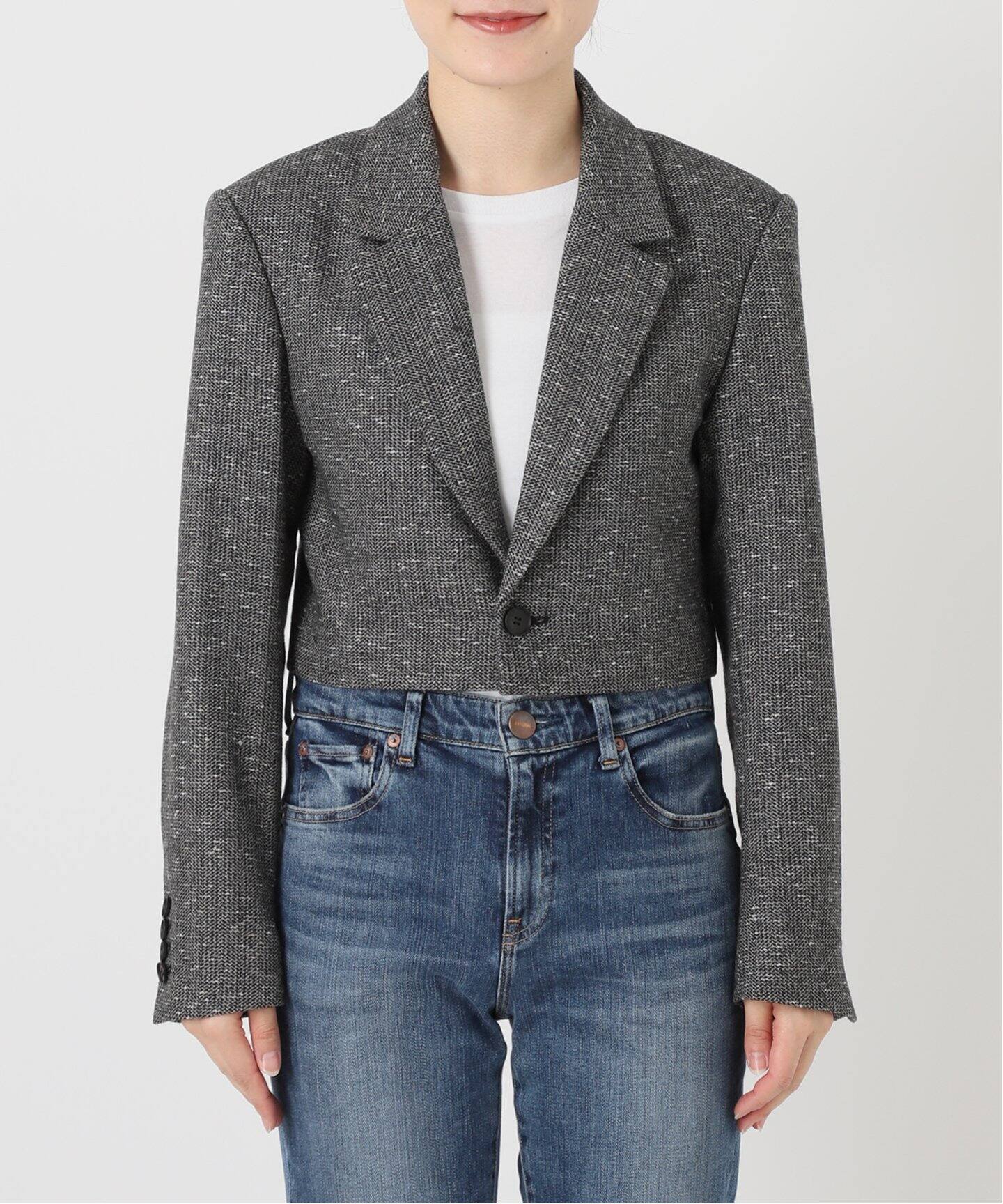 ツィードクロップドジャケット（その他ジャケット・スーツ）｜Spick  