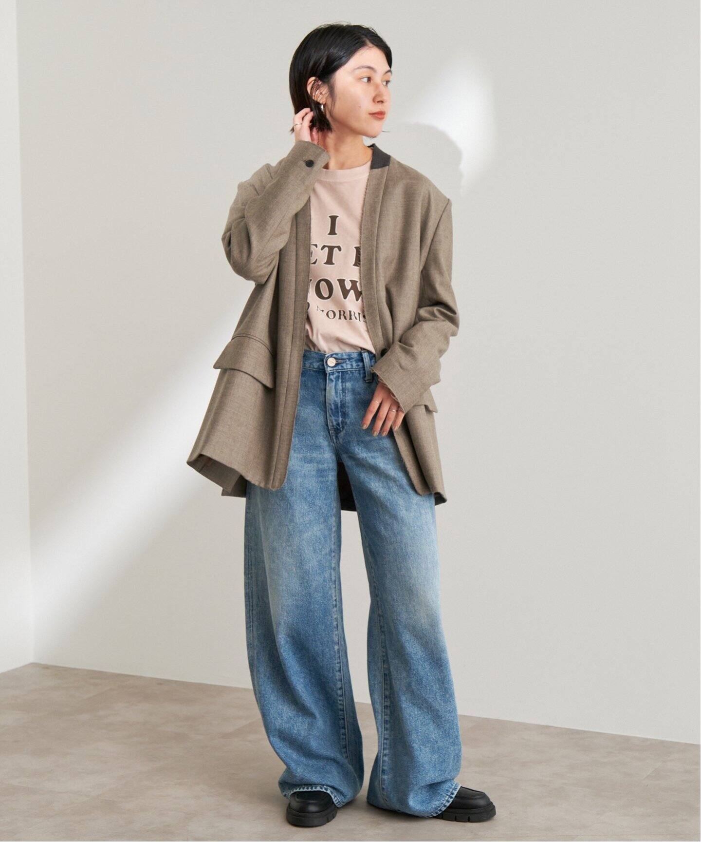 ESLOW / エスロー NO COLLAR JACKET A2043FJ216（ノーカラージャケット  