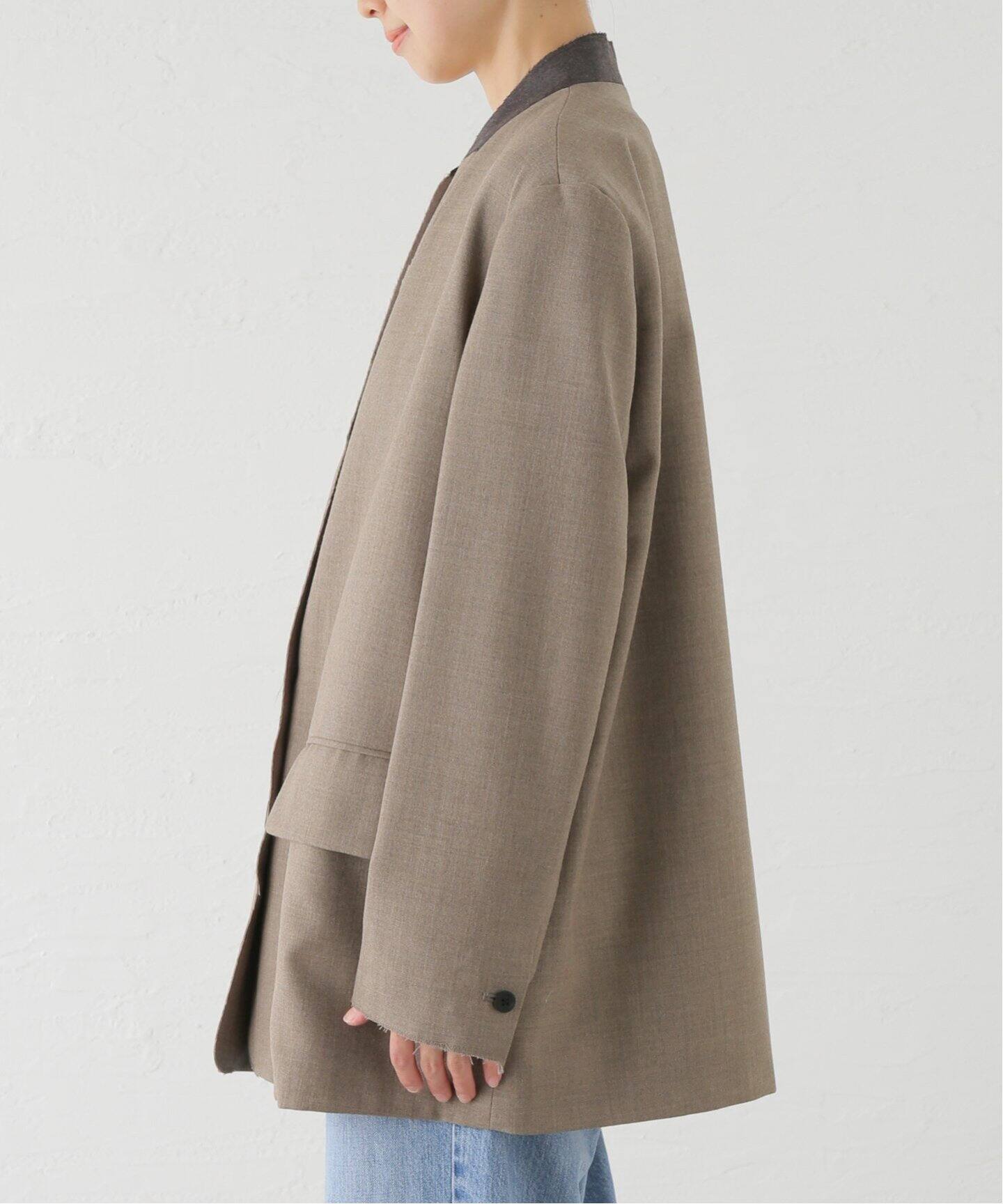 ESLOW / エスロー NO COLLAR JACKET A2043FJ216（ノーカラージャケット  