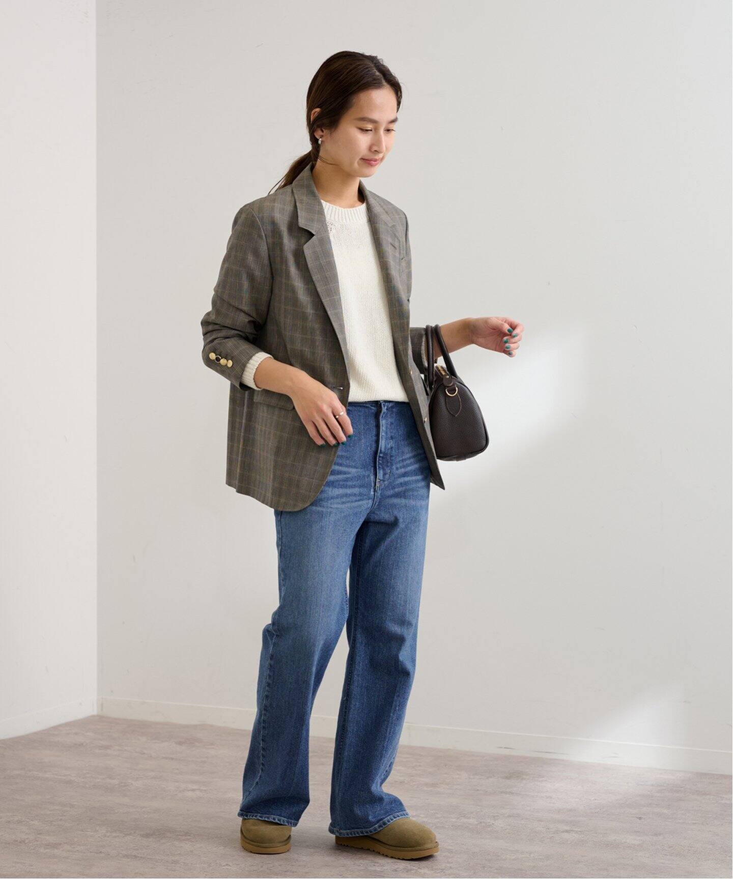 ウールポプリンテーラードジャケット（テーラードジャケット 