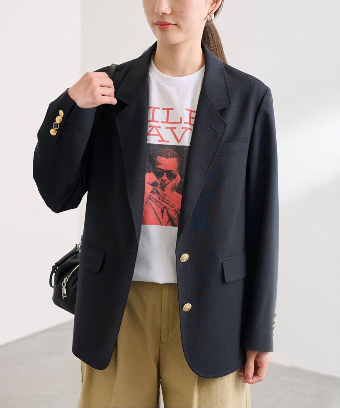 ウールポプリンテーラードジャケット（テーラードジャケット  