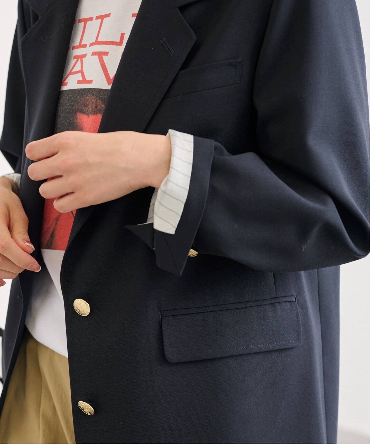 ウールポプリンテーラードジャケット ウールポプリンテーラードジャケット（テーラードジャケット