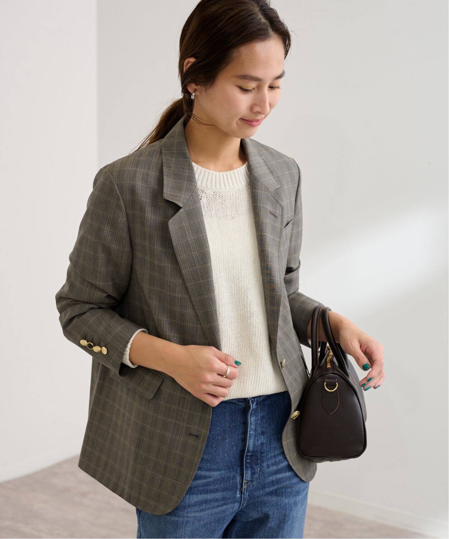 ウールポプリンテーラードジャケット（テーラードジャケット  