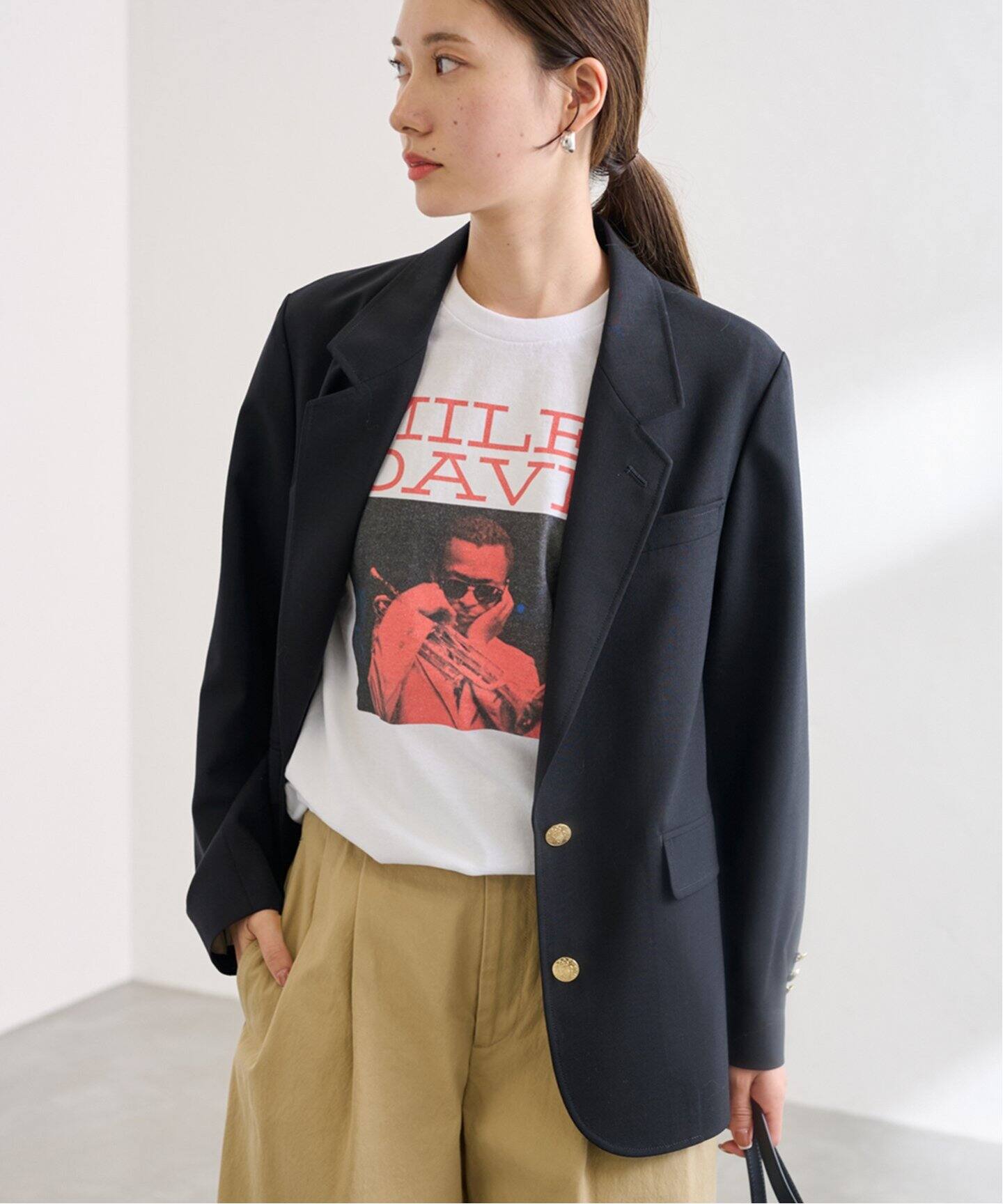 ウールポプリンテーラードジャケット（テーラードジャケット  