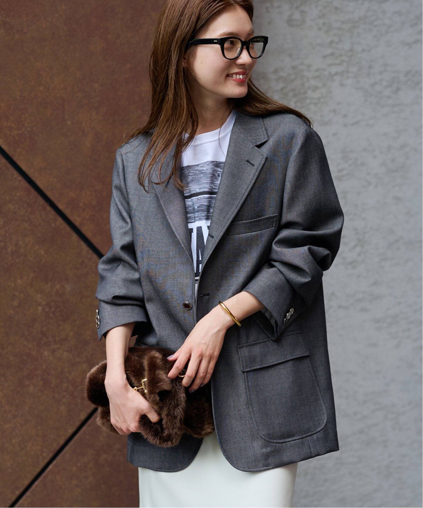 COUTURE DADAM/クチュールドアダム Wool Denim Sack ジャケット 