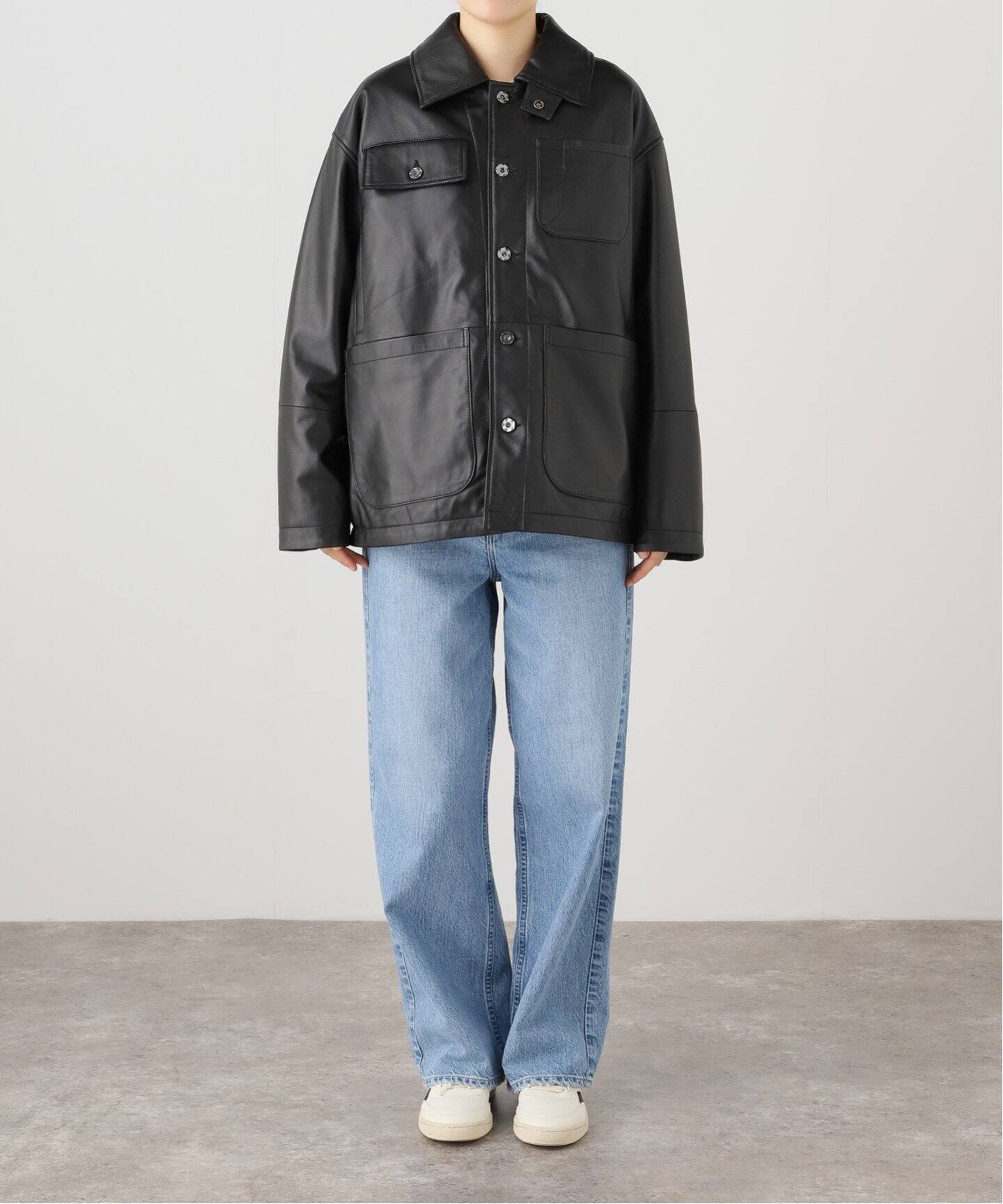 CCU SHEEP LEATHER カバーオール（レザージャケット）｜FRAMeWORK 