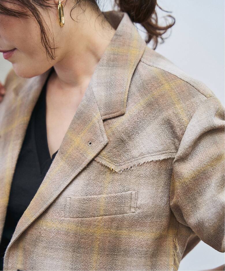 PENDLETON×JANE SMITH×FRAMeWORK 別注CHECK シャツジャケット  