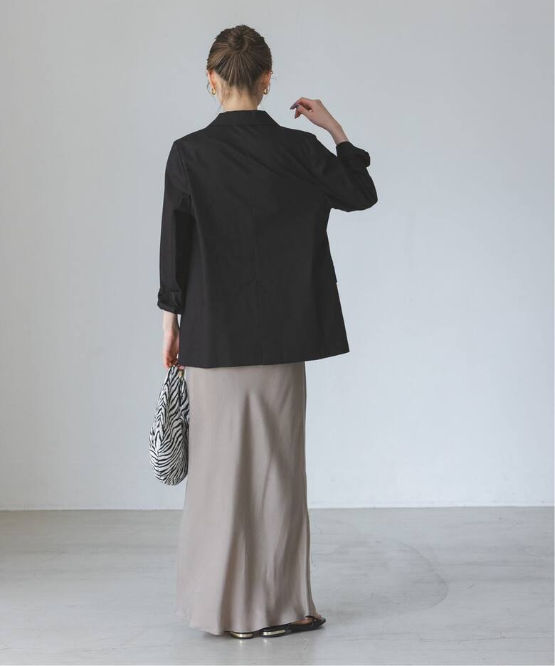 追加》麻ストレッチピークドラペルダブルジャケット 3（テーラード  