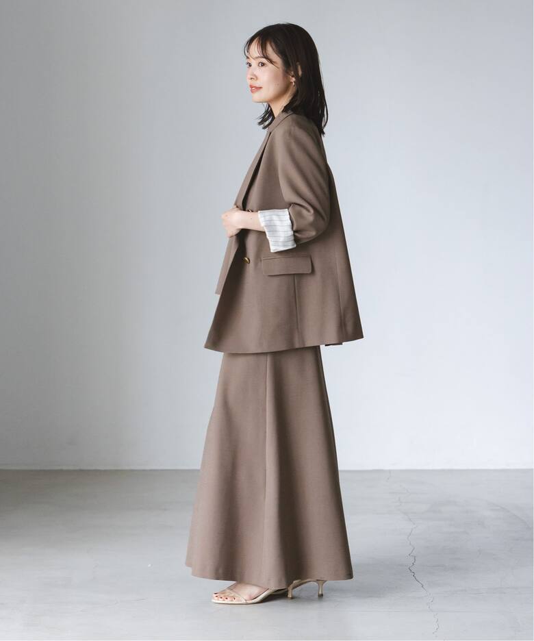 ウールMIXツイルピークドラペルジャケット（テーラードジャケット  