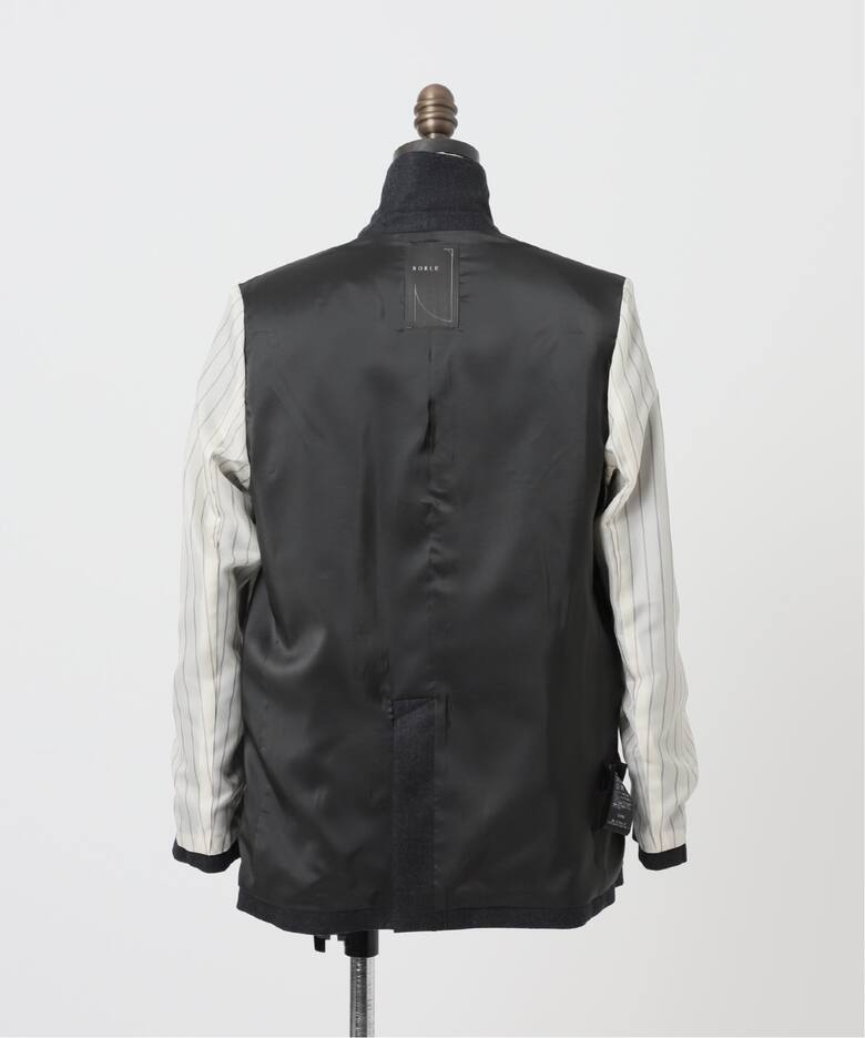 ウールフラノピークドラペルジャケット（テーラードジャケット  