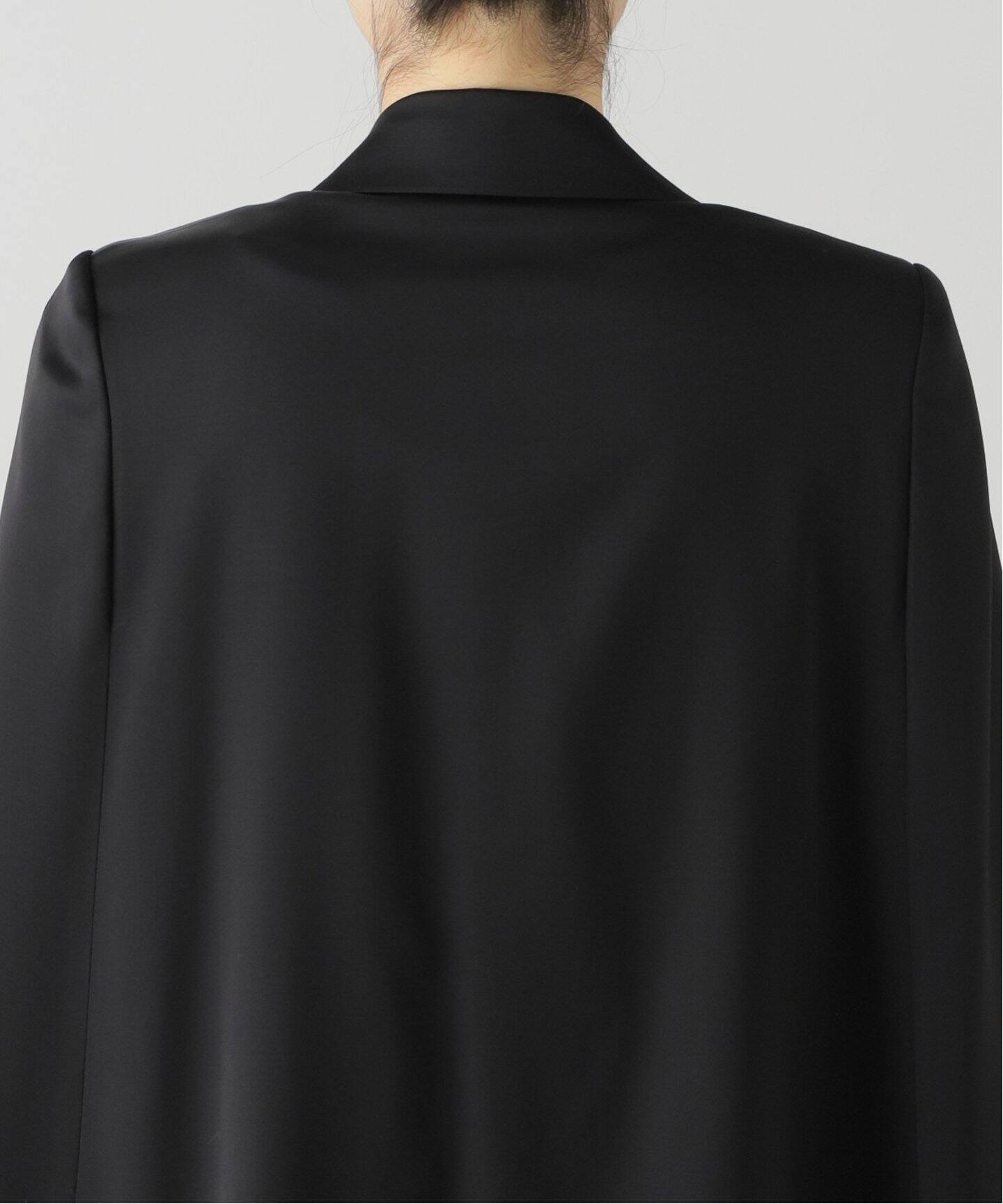 ELENI】テーラードケープジャケット（ノーカラージャケット）｜NOBLE  