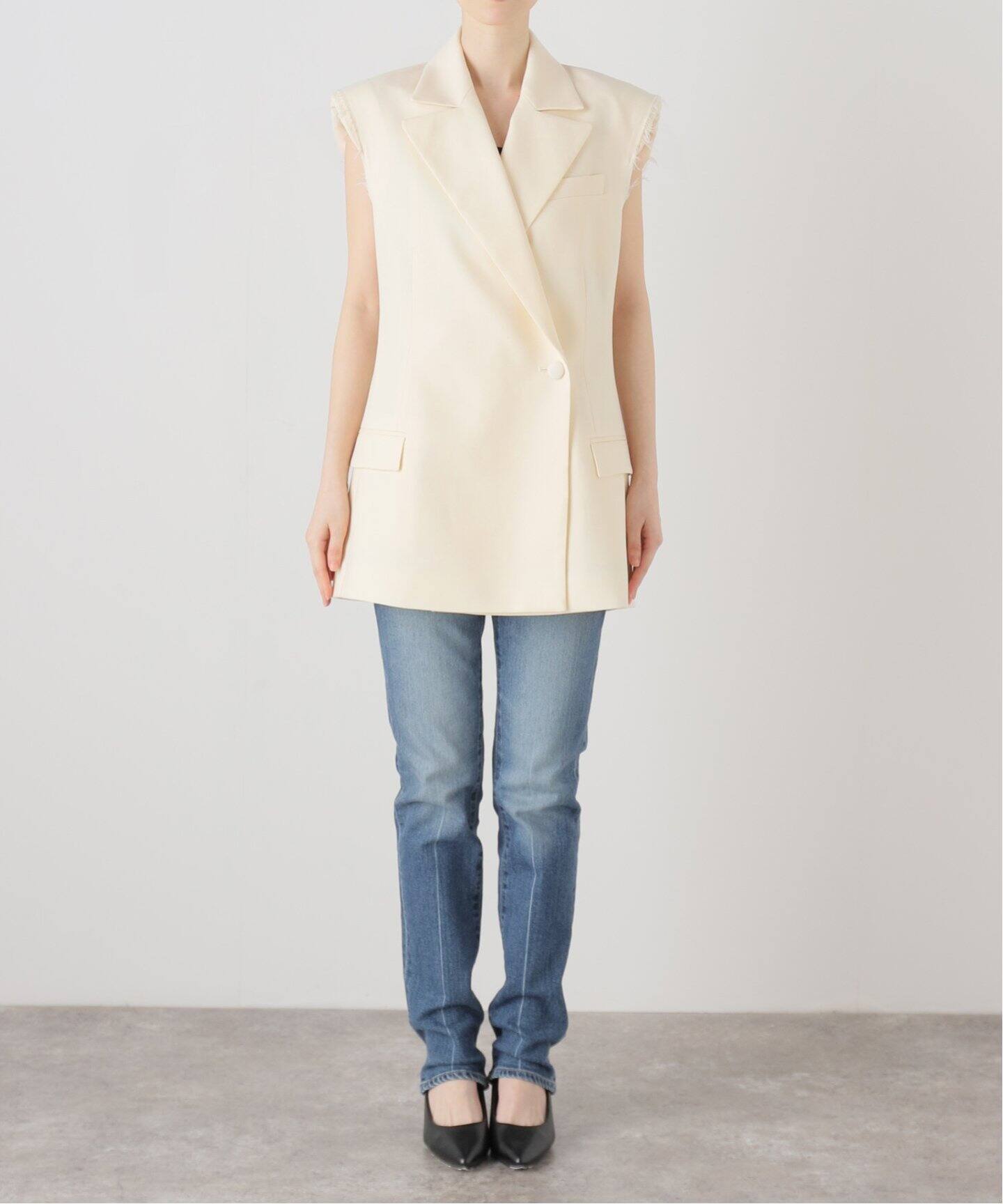 ROHE/ロへ Sleeveless blazer（テーラードジャケット）｜NOBLE 