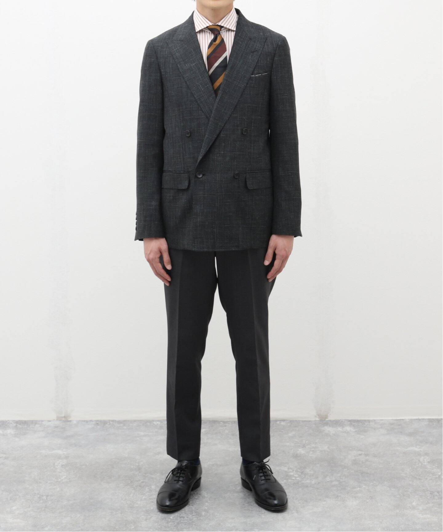 Loro Piana Fabric】D.ダブルブレスト 4ボタン ジャケット（テーラード 