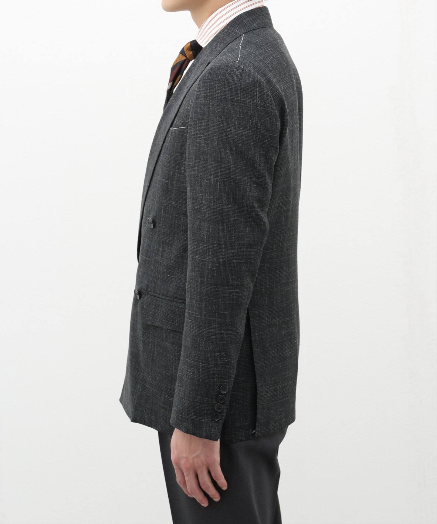 Loro Piana Fabric】D.ダブルブレスト 4ボタン ジャケット（テーラード 