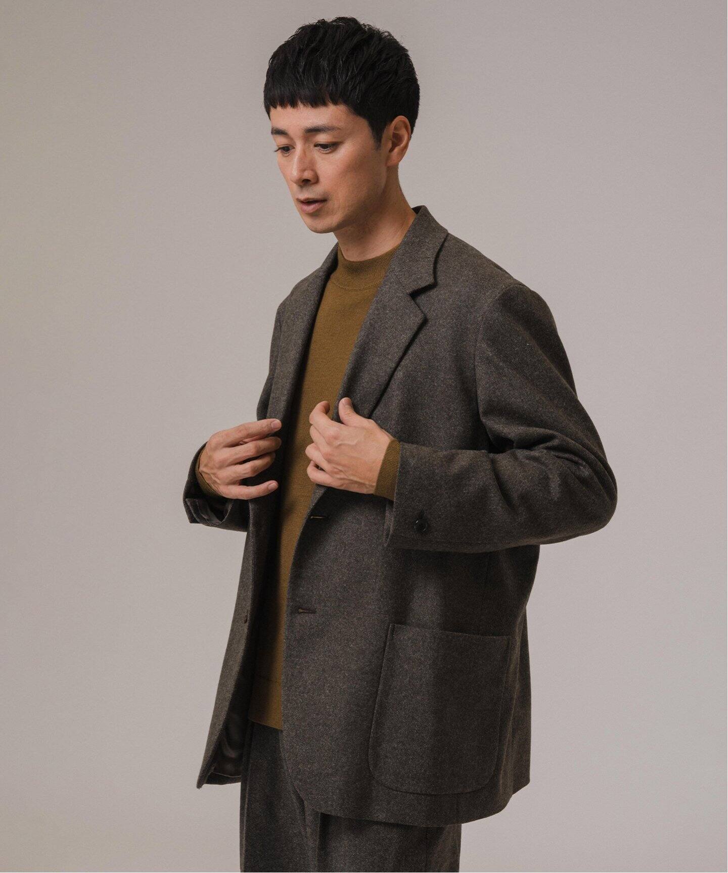 LA BOUCLE (ラブークル)TOP FLANNEL 2B ジャケット（テーラード 