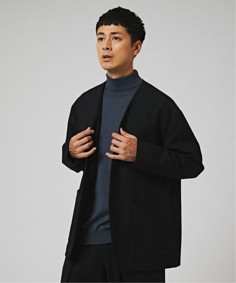 CONFFECT EDIFICE Marine Cloth Collarless Jacket（ノーカラー  