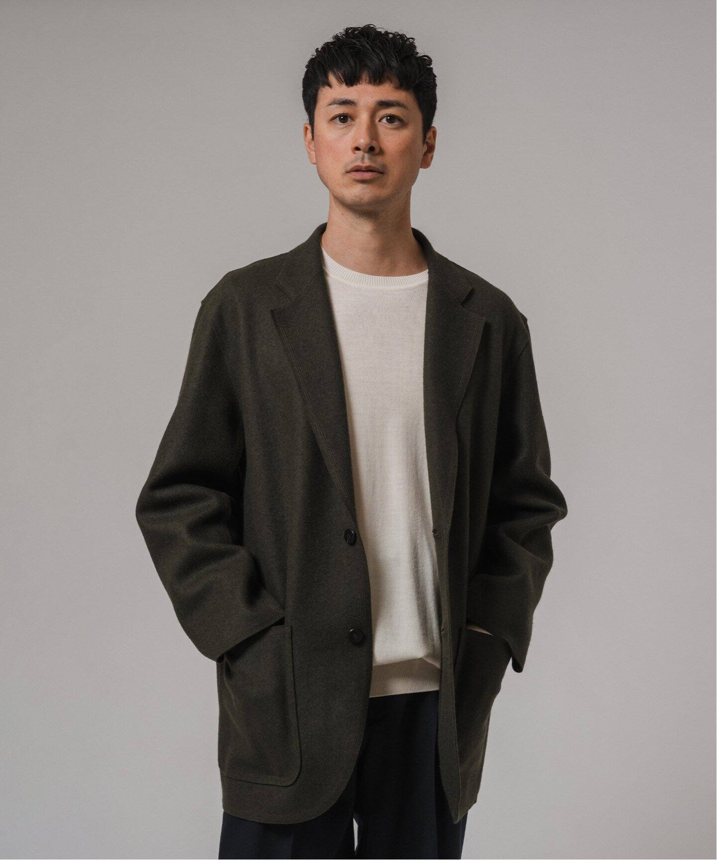 セットアップあり cale 寂しく カル ナチュラルウール フェルトコート