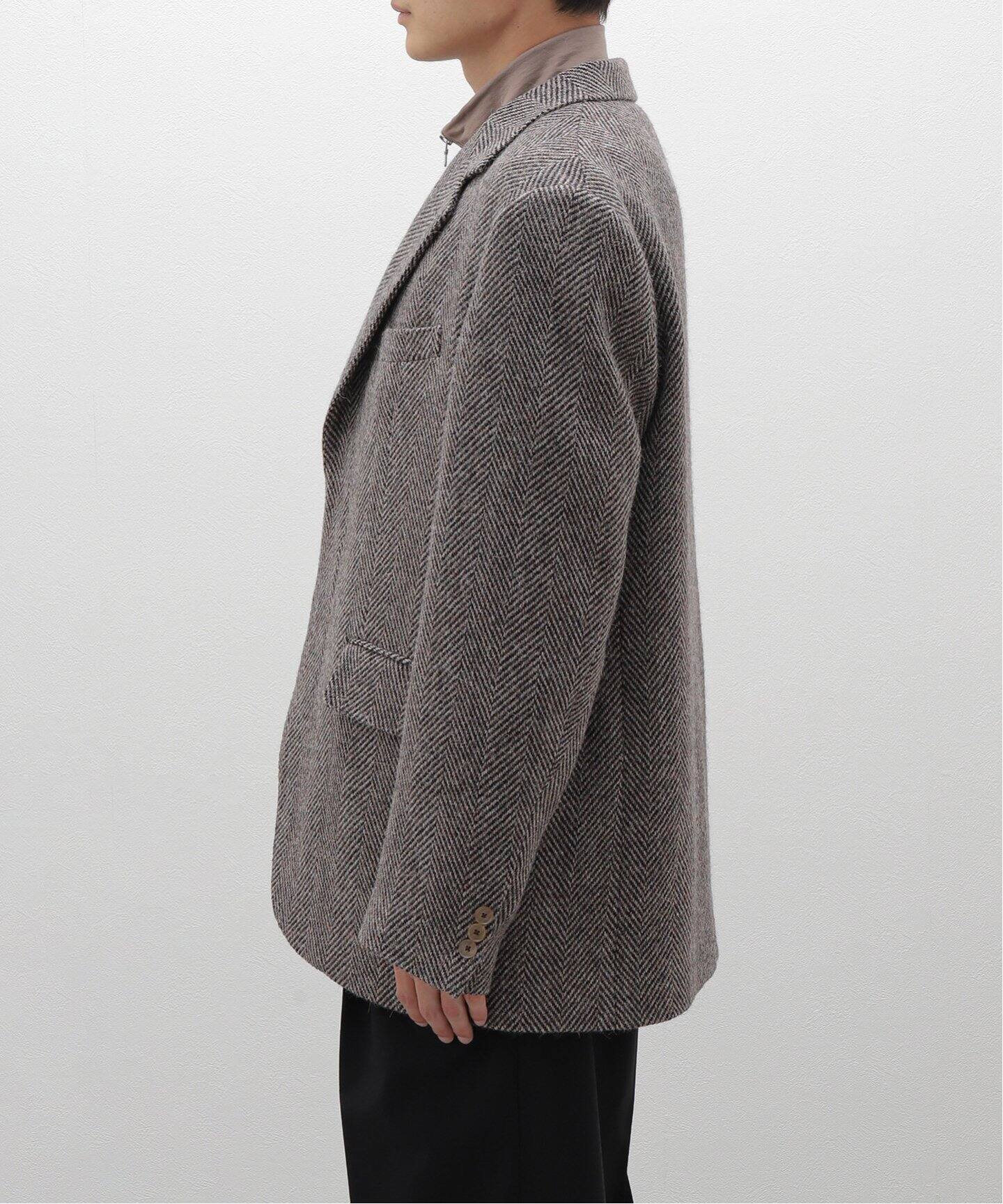 AURALEE(オーラリー) LAMA SHETLAND WOOL TWEED OVER JA A24AJ02LS 