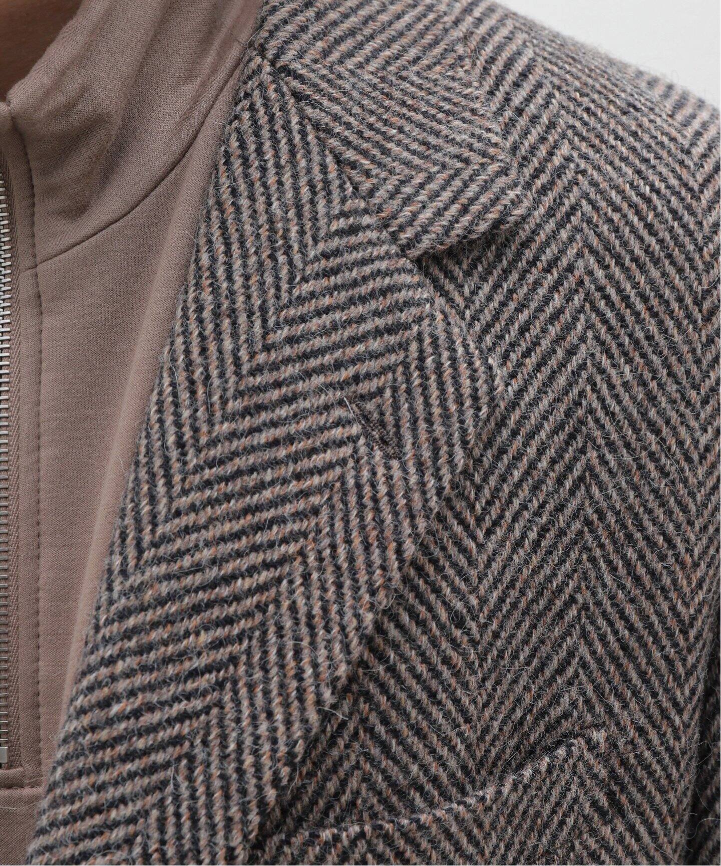 AURALEE(オーラリー) LAMA SHETLAND WOOL TWEED OVER JA A24AJ02LS 