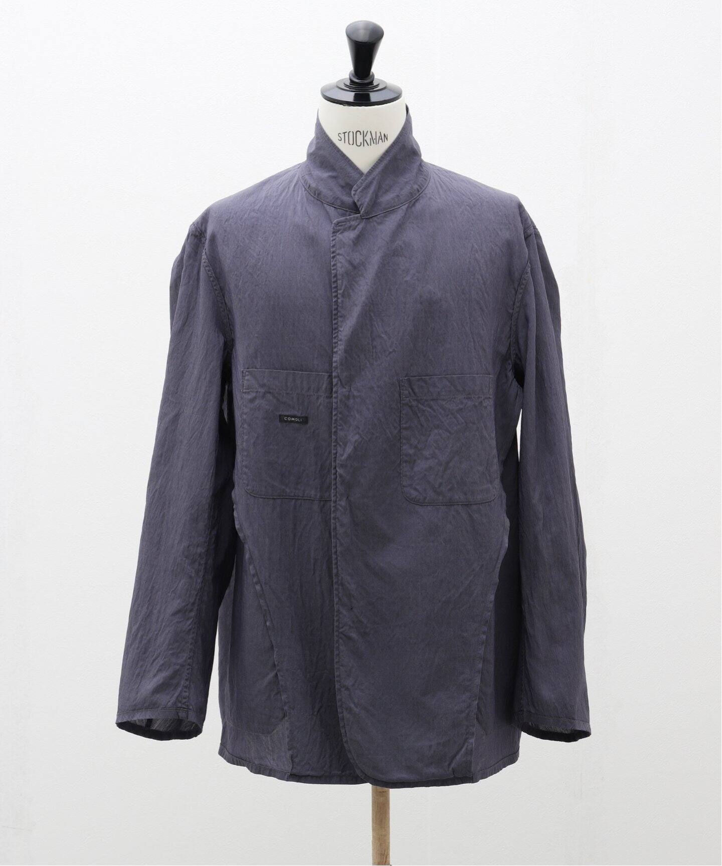 美品】24SS comoli コットンシルクジャケット Z01-01024