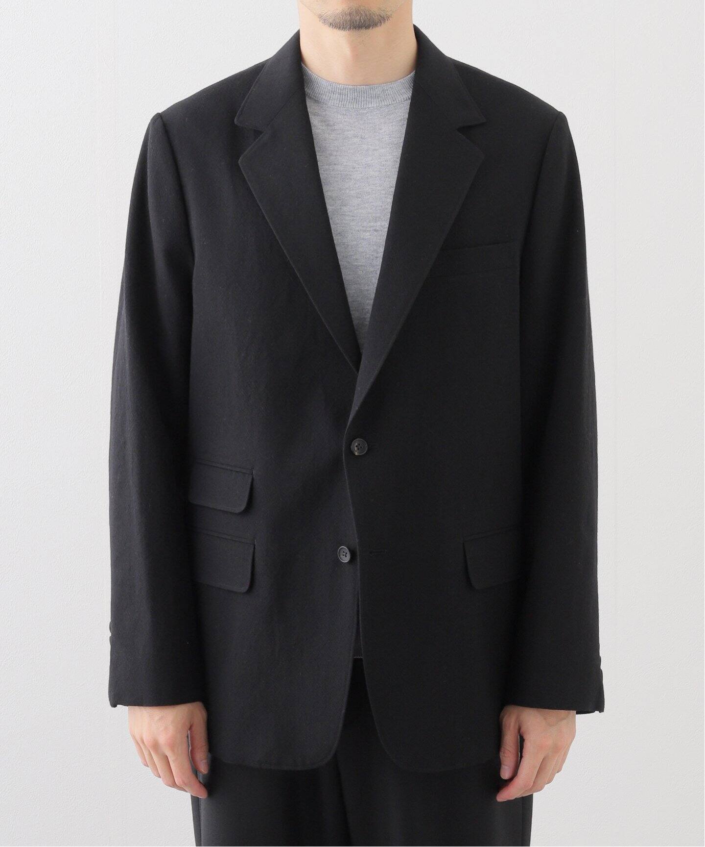 blurhms (ブラームス) Rough Wool Gabardine 2B Jacket BHS24F005WOG 