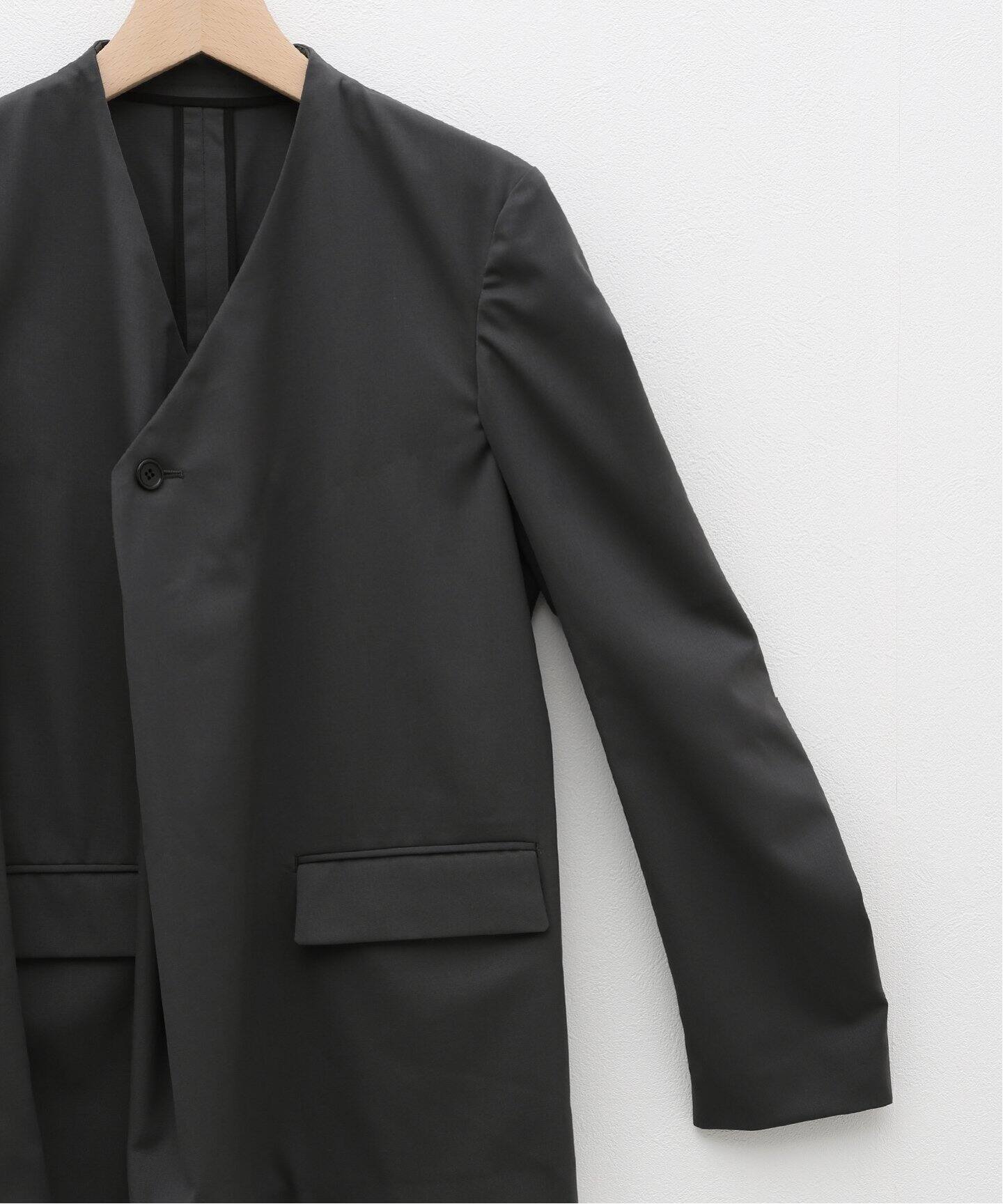 YUKI HASHIMOTO / ユウキハシモト】Y NECK JACKET（ノーカラー 