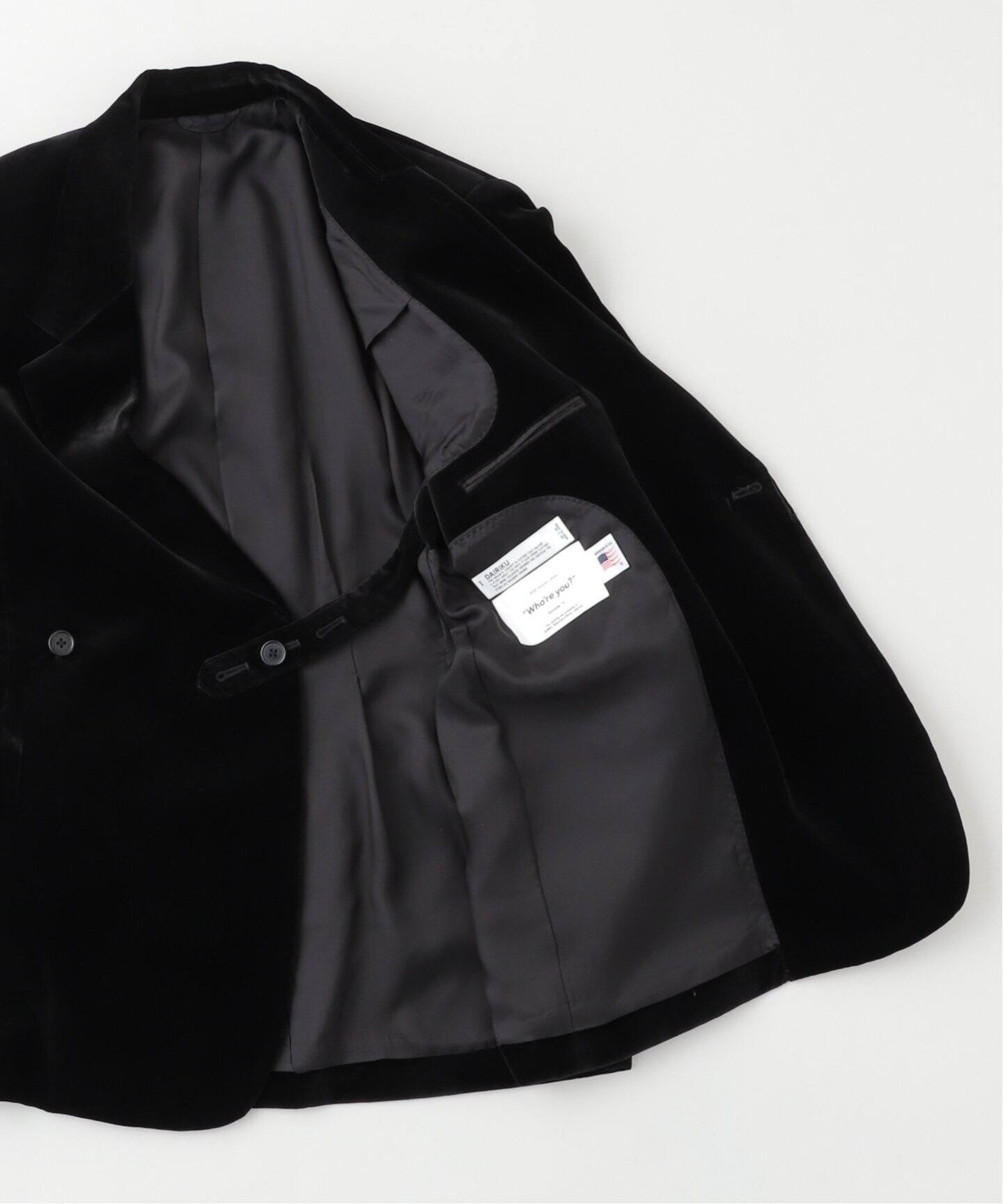 DAIRIKU / ダイリク】Riff Velor Double Tailored Jac（テーラード 