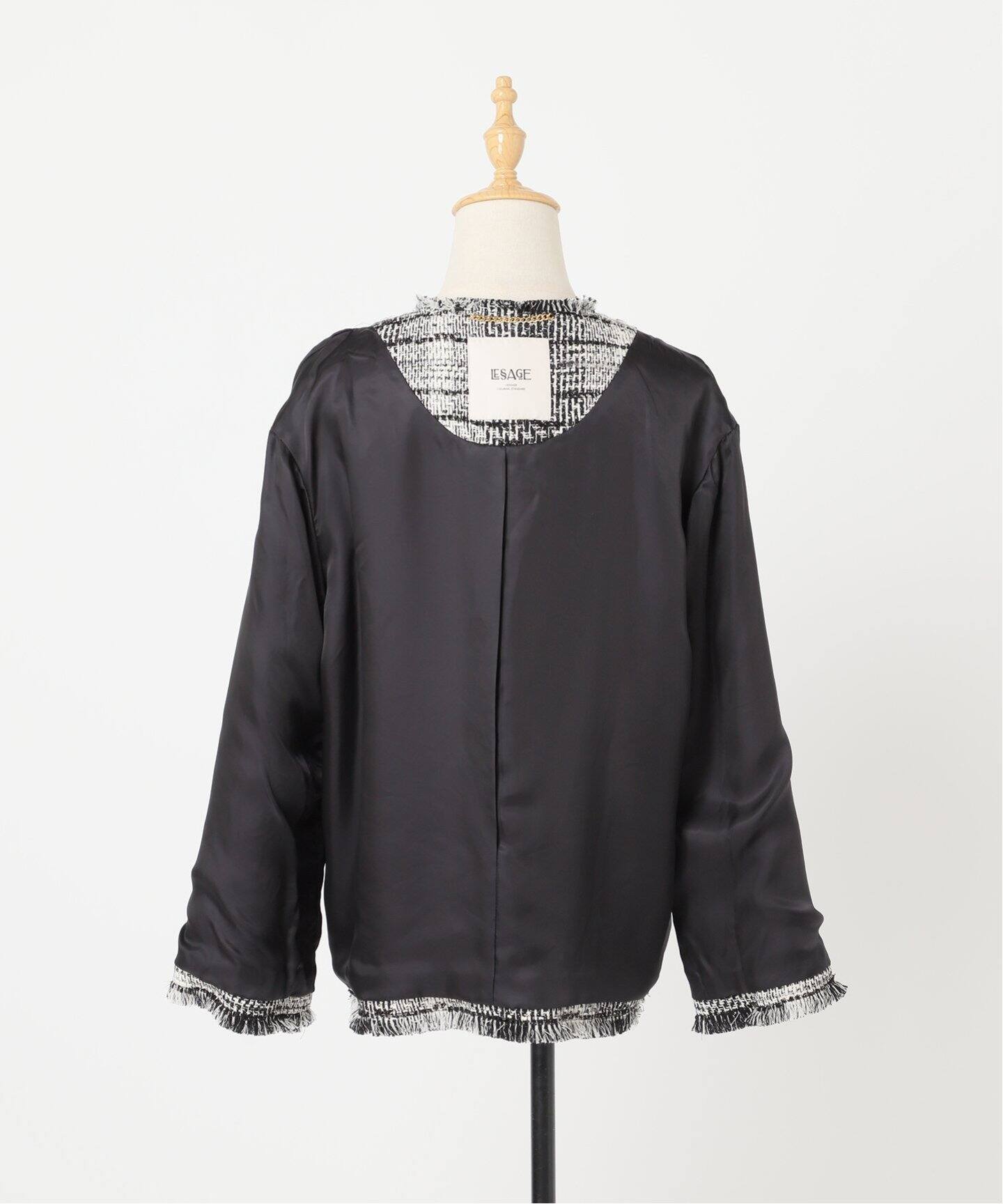 GIOLICAツイードWIDEジャケット（ノーカラージャケット）｜JOURNAL 